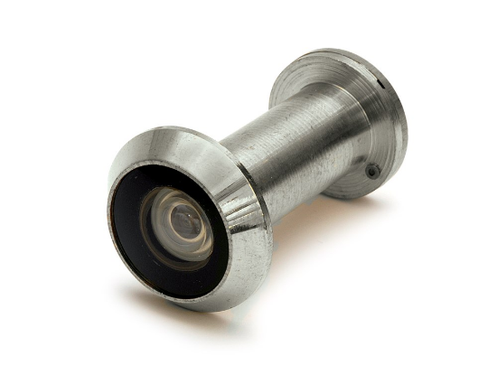 Afbeeldingen van Deurspion 200° Me chroom 14MM 35-55MM 60min