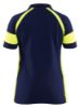 Afbeeldingen van BLÅKLÄDER Poloshirt dames Visible 3529 marineblauw/High Vis geel L