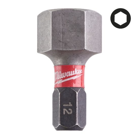 Afbeeldingen van MILWAUKEE Schroefbit SHOCKWAVE inbus 12X25MM 2x