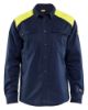 Afbeeldingen van BLÅKLÄDER Overhemd Multinorm 3238 marineblauw/High Vis geel 3XL