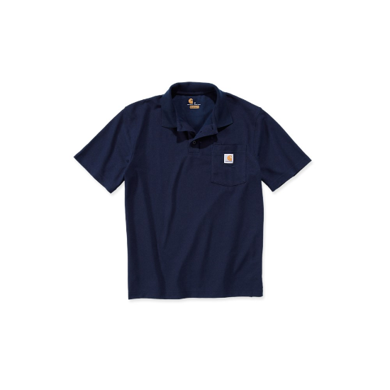 Afbeeldingen van CARHARTT Werkpolo met zak K570 navy L
