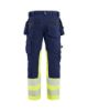 Afbeeldingen van BLÅKLÄDER Werkbroek met stretch 1130 marineblauw/High Vis geel D88