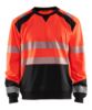 Afbeeldingen van BLÅKLÄDER Sweater 3541 High Vis rood/zwart S