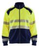 Afbeeldingen van BLÅKLÄDER Sweater met rits 3558 High Vis geel/marineblauw L