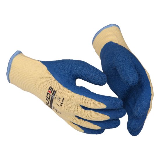 Afbeeldingen van GUIDE Werkhandschoen latex blauw 155