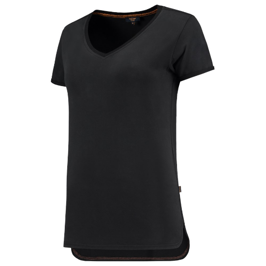 Afbeeldingen van TRICORP T-shirt Premium V-hals dames 104006 zwart S