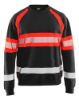 Afbeeldingen van BLÅKLÄDER Sweater 3359 zwart/High Vis rood L