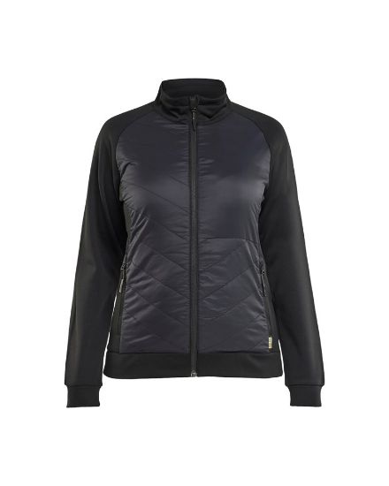 Afbeeldingen van BLÅKLÄDER Hybride sweatshirt dames 3419 zwart/donkergrijs 2XL