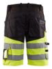 Afbeeldingen van BLÅKLÄDER Short met stretch 1541 zwart/High Vis geel C60