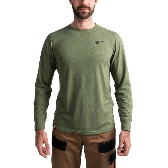 Afbeeldingen van MILWAUKEE Shirt hybrid long sleeve HTLSGN groen M