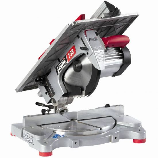 Afbeeldingen van FEMI Verstekzaagmachine 733 254MM 1300W met boventafel & inductiemotor