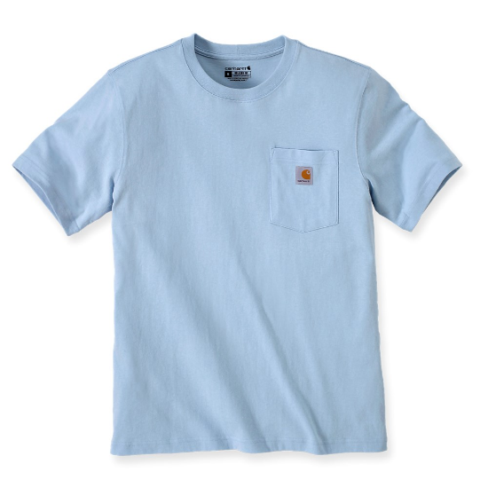 Afbeeldingen van CARHARTT T-shirt met zak K87 103296 moonstone S