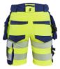 Afbeeldingen van BLÅKLÄDER Short met 4-weg stretch dames 7020 High Vis geel/marineblauw C48