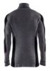 Afbeeldingen van BLÅKLÄDER Onderhemd zip-neck 100% merino XWARM 4699 medium grijs/zwart 3XL