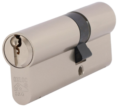 Afbeeldingen van OXLOC Profielcilinder dubbel O7 nood- en gevarenfunctie vernikkeld 30/45MM SKG**