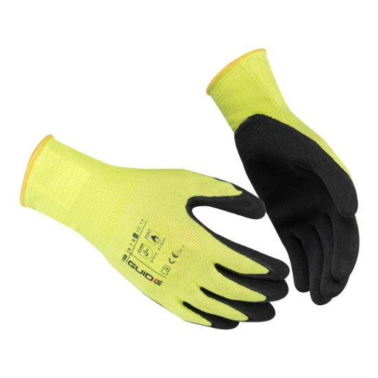 Afbeeldingen van Werkhandschoen latex Hi-Vis geel 159