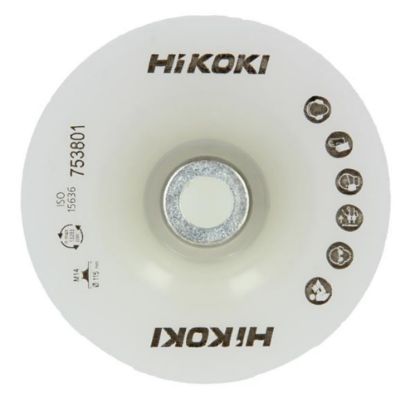 Afbeeldingen van HIKOKI Steunschijf + moer 115MM middel-hard ISO15636 (oud 750715) 753801