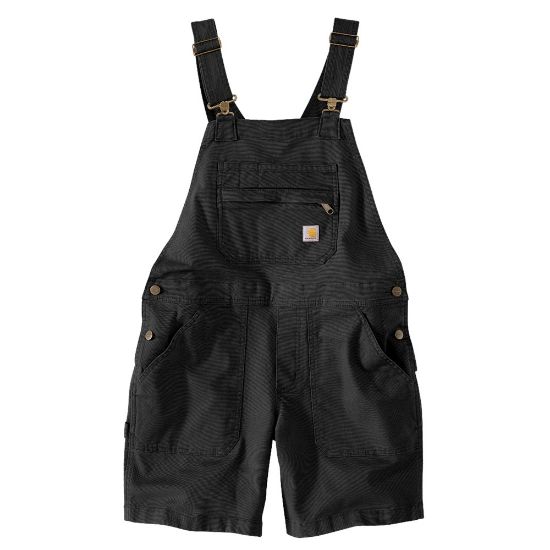 Afbeeldingen van CARHARTT Shortall canvas relaxed fit dames 106197 zwart S