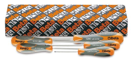 Afbeeldingen van BETA Schroevendraaierset sleuf 5x 1294/S5