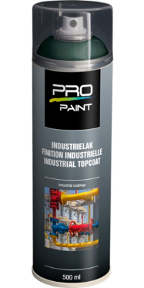 Afbeeldingen van PRO-PAINT Industrie lak / deklaag dennengroen RAL6009 HG 500ML