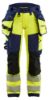 Afbeeldingen van BLÅKLÄDER Werkbroek met 4-weg stretch dames 7022 High Vis geel/marineblauw D19