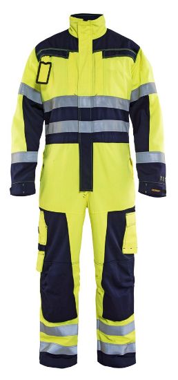 Afbeeldingen van BLÅKLÄDER Overall Multinorm 6378 High Vis geel/marineblauw C48