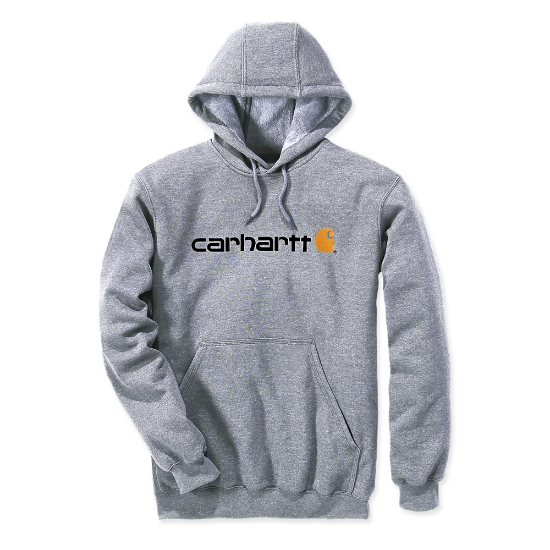 Afbeeldingen van CARHARTT Sweatshirt met capuchon en logo 100074 heather grey XS