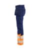 Afbeeldingen van BLÅKLÄDER Werkbroek met stretch dames 7030 marineblauw/High Vis oranje D21