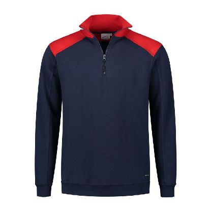 Afbeeldingen van SANTINO Zipsweater Tokyo navy/rood M
