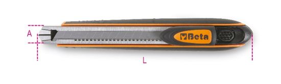 Afbeeldingen van BETA Afbreekmes 9MM mesblokkeer mechanisme 1770BM
