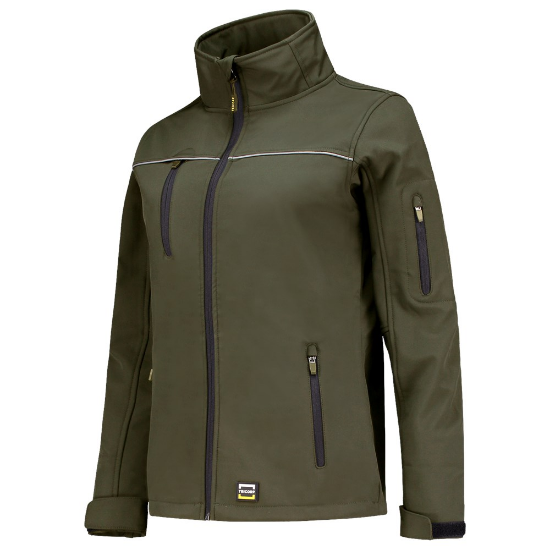 Afbeeldingen van TRICORP Softshell Luxe dames 402009 army L