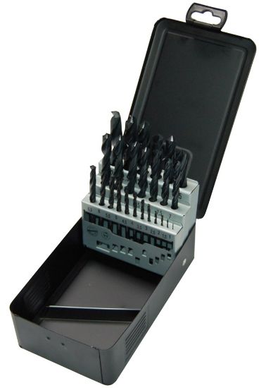 Afbeeldingen van MILWAUKEE Metaalborenset HSS-R in metalen cassette 25x