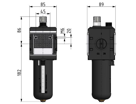 Afbeeldingen van Olienevelaar G1" 16bar BG4