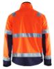 Afbeeldingen van BLÅKLÄDER Softshell jack 4900 High Vis oranje/marineblauw L