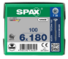 Afbeeldingen van SPAX Spaanplaatschroef verzonkenkop WIROX deeldraad T30 6X180MM