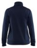 Afbeeldingen van BLÅKLÄDER Sweater service dames met rits 3394 donker marineblauw/High Vis geel S