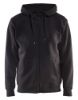 Afbeeldingen van BLÅKLÄDER Hoodie met rits 3366 zwart XS