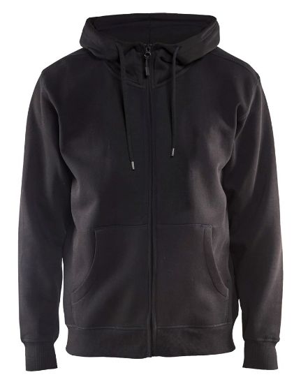Afbeeldingen van BLÅKLÄDER Hoodie met rits 3366 zwart XS