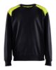 Afbeeldingen van BLÅKLÄDER Sweater bi-colour 3580 zwart/High Vis geel XS