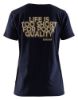 Afbeeldingen van BLÅKLÄDER T-shirt dames 'Life is too short...' 9412 donker marineblauw L