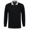 Afbeeldingen van TRICORP Polosweater contrast 301006 zwart/grijs M