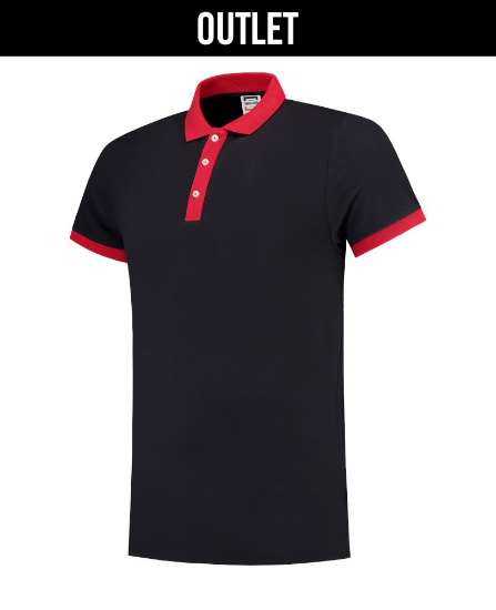 Afbeeldingen van TRICORP Poloshirt bi-colour Slim-Fit 201002 navy/rood M