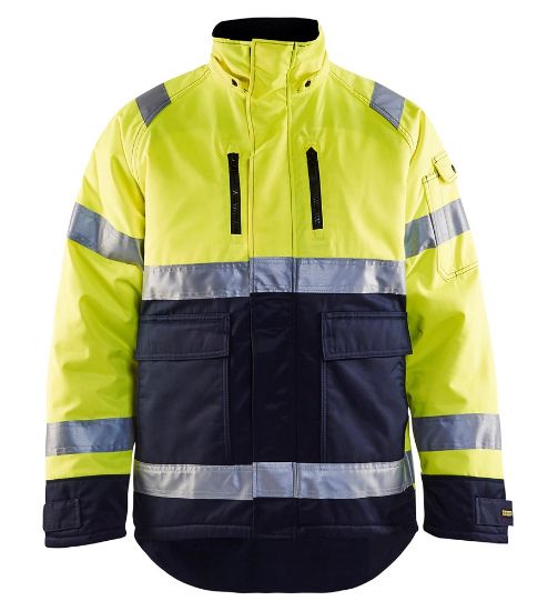 Afbeeldingen van BLÅKLÄDER Winterjas 4828 High Vis geel/marineblauw 3XL