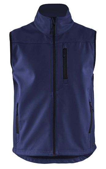 Afbeeldingen van BLÅKLÄDER Softshell bodywarmer 8170 marineblauw L