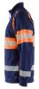 Afbeeldingen van BLÅKLÄDER Sweater met rits 3551 marineblauw/High Vis oranje S