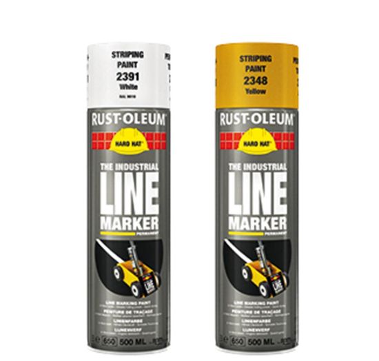 Afbeeldingen van RUST-OLEUM Lijnmarkeerverf wit RAL9010 500ML