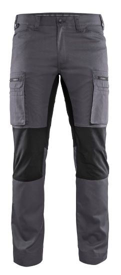 Afbeeldingen van BLÅKLÄDER Werkbroek service met stretch 1459 medium grijs/zwart D84