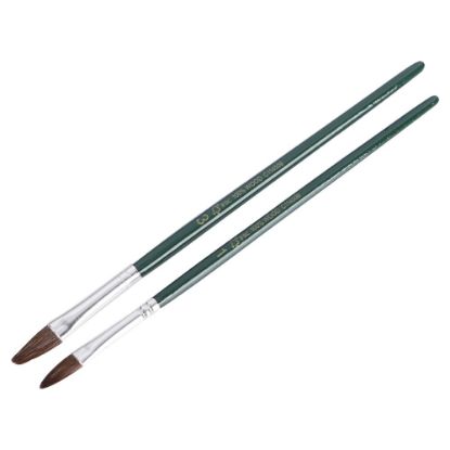 Afbeeldingen van COPENHAGEN PRO Autolakpenselenset pony haar FSC groen gelakte houten steel gr. 1-3 2x