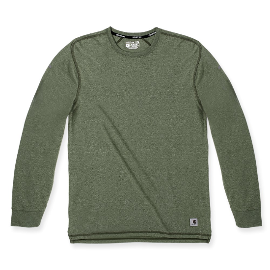 Afbeeldingen van CARHARTT T-shirt lange mouwen met zak 105846 chive heather XL