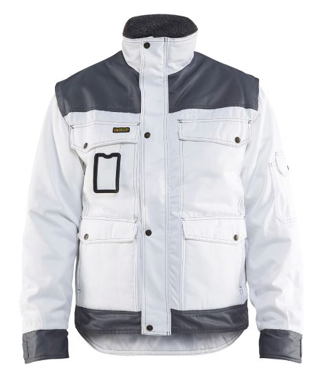 Afbeeldingen van BLÅKLÄDER Winterjas schilder 4865 wit/grijs XL